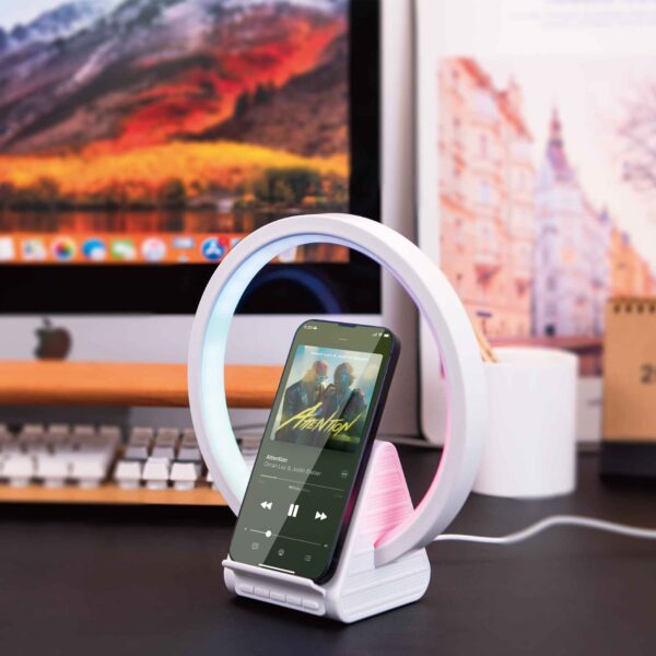 WiWU Wi-W021 2 in 1 Wireless charger speaker - Image 5