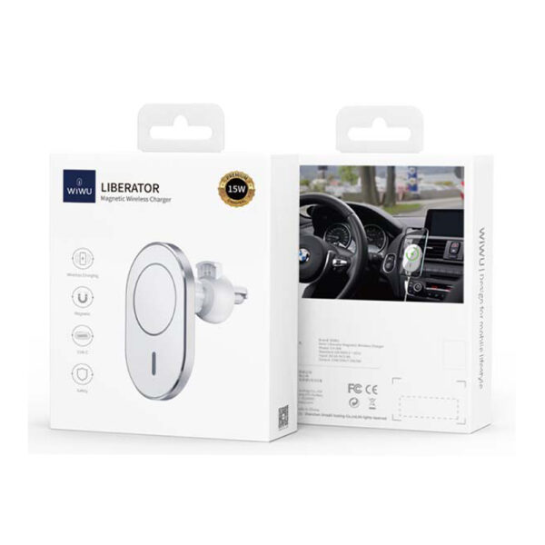 WiWU CH306 Liberator Magnetic 15W Wireless Charging Car Mount